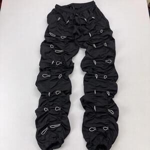 MNML Bungee Cord Pants Size Medium Black